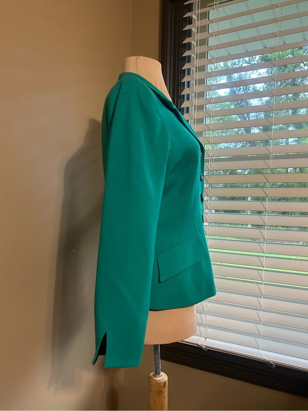 Christian Dior Green Wool Blazer Jacket